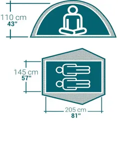 Afmetingen 2 Seconds Easy 2 Persoons