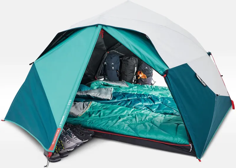 Decathlon/Quechua 2 Second Easy 3 persoon in Fresh&Black.