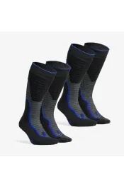 Wandelsokken hike 900 air 2 paar zwart