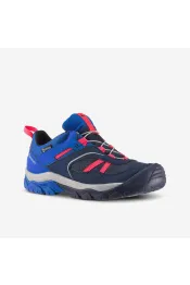 Waterdichte wandelschoenen met veters voor kinderen crossrock blauw 35 38